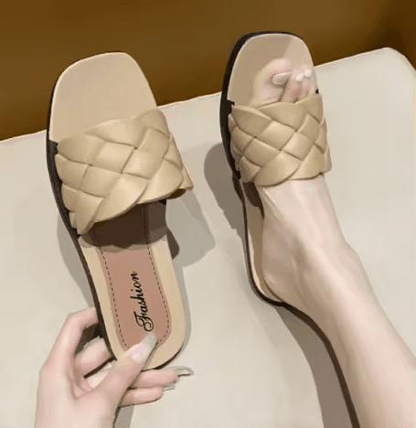 Soft-Sole Beach Flip-Flops — Apricot