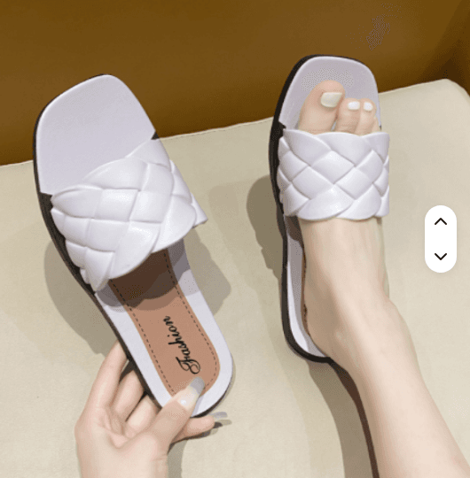 Soft-Sole Beach Flip-Flops — White