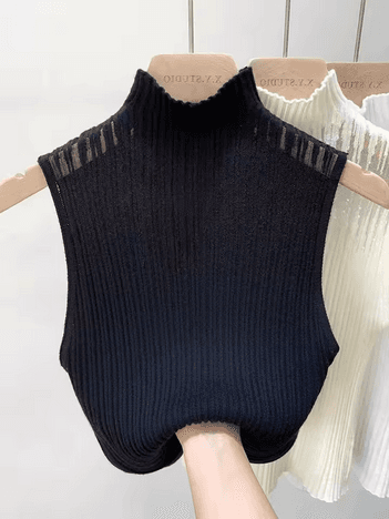 Knitted Turtleneck Vest