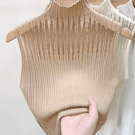 Knitted Turtleneck Vest