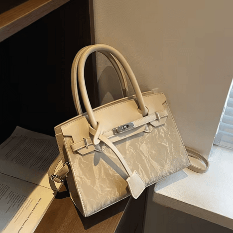 Valencia Structured Top-Handle Satchel Bag