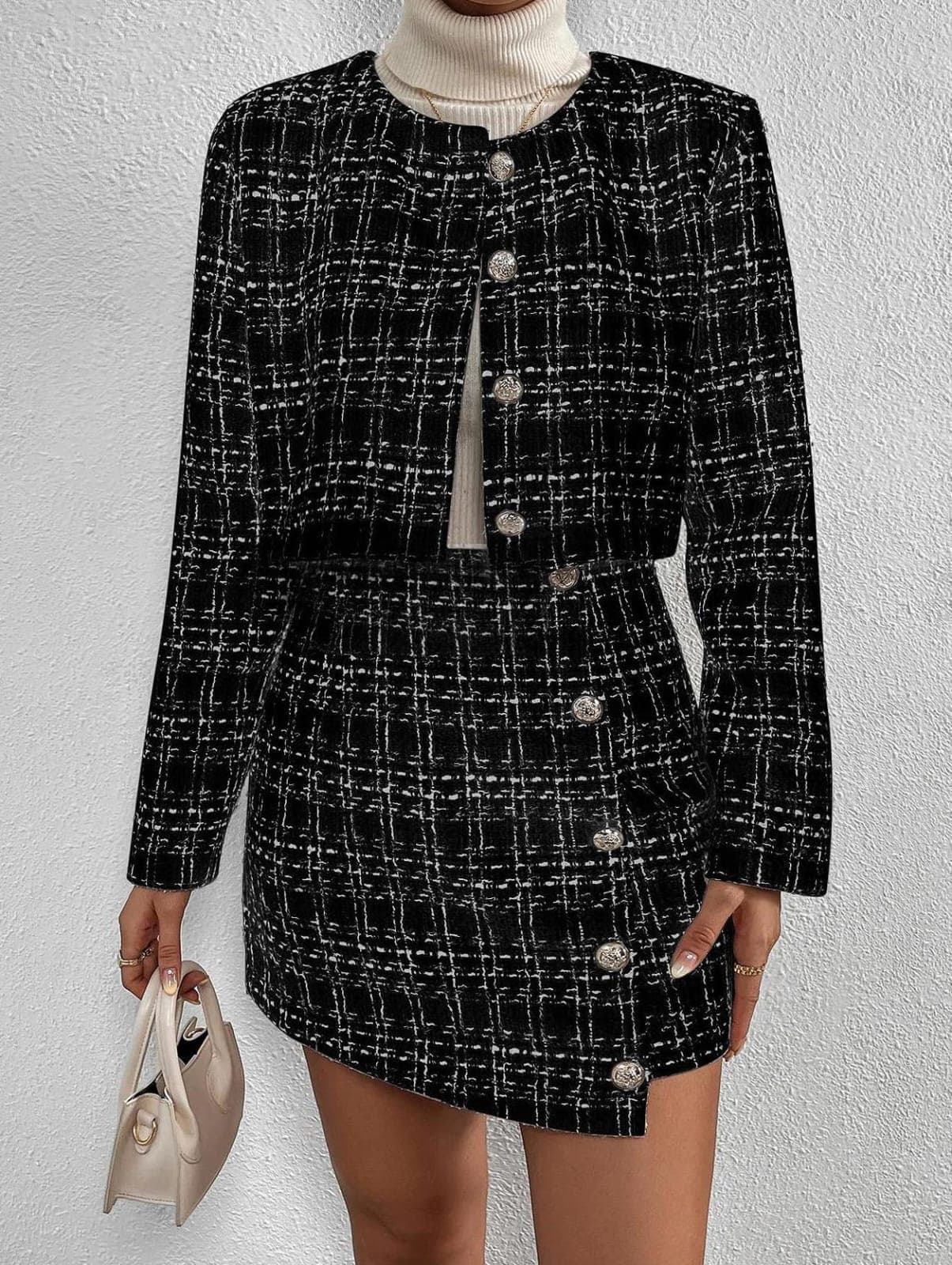 New season — Tweed Jacket & Skirt Set