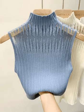 Knitted Turtleneck Vest
