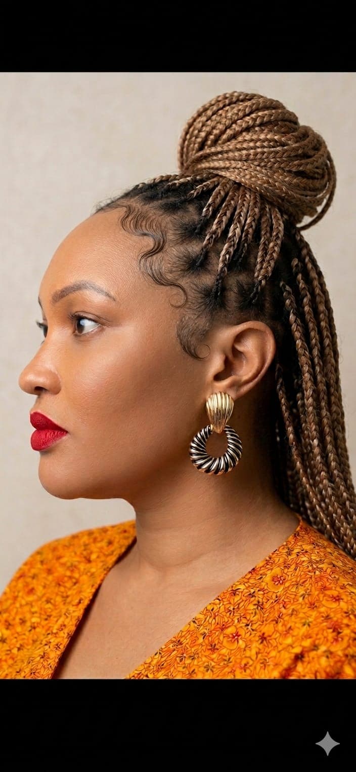 Gold & Black Textured Statement Drops
